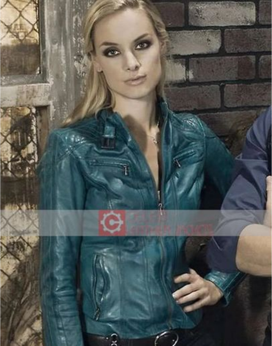 Lost Girl Tamsin Blue Leather Jacket| Celeb Leather Jackets